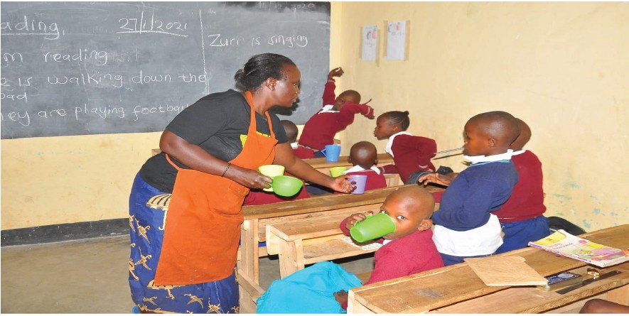 Feeding time at Ufanisi Centre